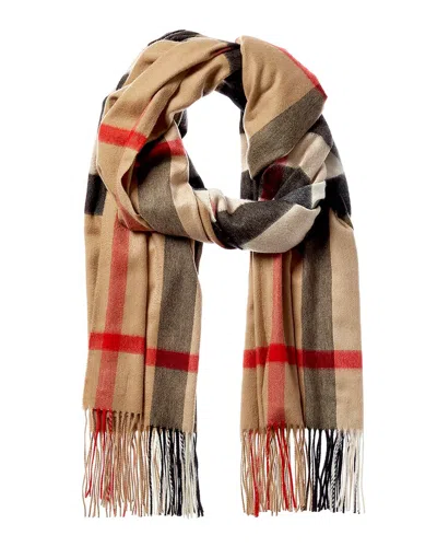 Burberry Oversized Check Cashmere Scarf In Multi