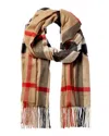 Burberry Oversized Check Cashmere Scarf In Multi