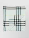 Burberry Giant Check-print Wool Scarf In Grey