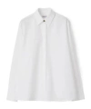 Burberry Oversized Cotton Poplin Shirt In White