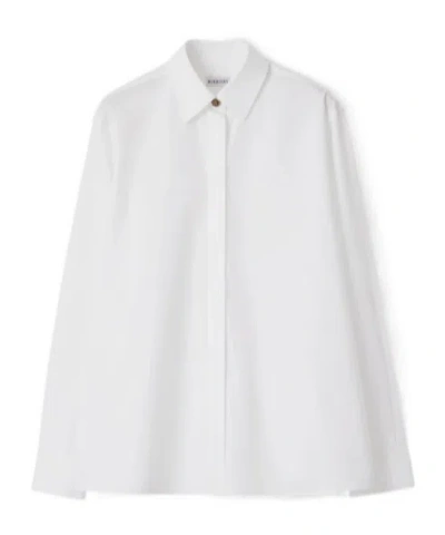 BURBERRY BURBERRY EKD EMBROIDERED LONG SLEEVED SHIRT