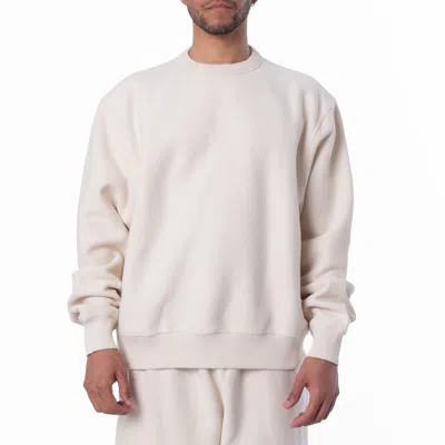 Burberry Oversized Crew Neck Cotton Sweatshirt In White
