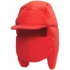 Burberry Oversized Padded Press-stud Cap In Red