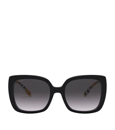Burberry Oversized Square Sunglasses In Black