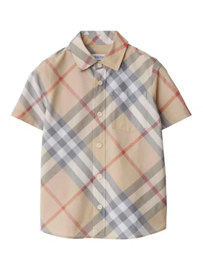 Burberry Kids' Camisa - Gris