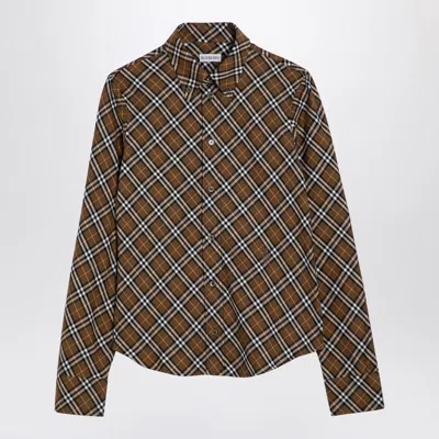 Burberry Oxid-coloured Check Shirt