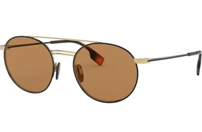 Pre-owned Burberry Ozwald Be 3139 Pale Gold/brown (1109/73) Sunglasses