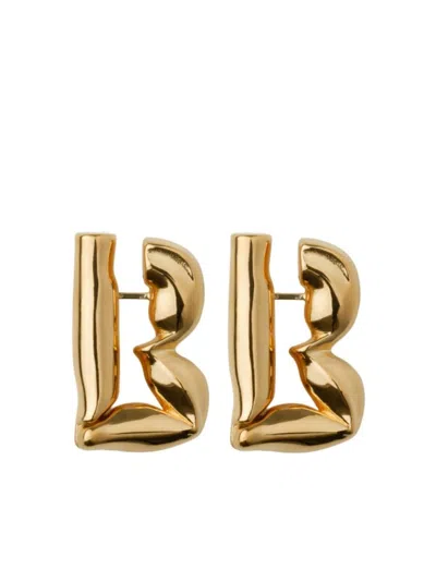 Burberry Packet Earrings In Gold