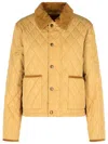 Burberry Padded Beige Polyamide Jacket In Brown