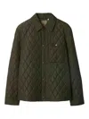 Burberry Long Sleeved Quilted Padded Jacket In Black