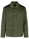 Burberry Long Sleeved Quilted Padded Jacket In Green
