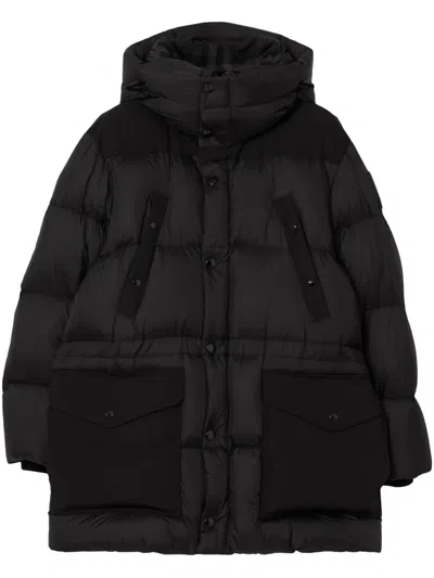 Burberry Quilted Puffer Coat In Charcoal Grey