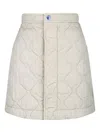 Burberry Padded Mini Skirt In White