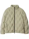 Burberry Ekd Nylon Padded Jacket In Green