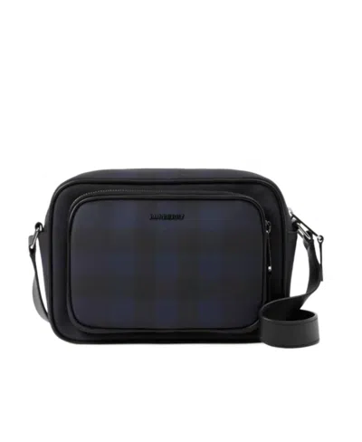 BURBERRY BURBERRY PADDY LOGO PLAQUE CHECKED MESSENGER BAG