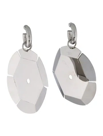 Pre-owned Burberry Paillette Hoop Earrings In Multi