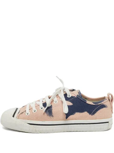Pre-owned Burberry Painterly-print Sneakers