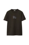 Burberry Paisley Ekd Cotton T-shirt In Black