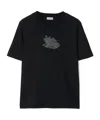 Burberry Mini Logo Graphic T-shirt For Women In Black