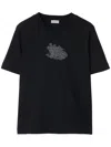 Burberry Mini Logo Graphic T-shirt For Women In Blue
