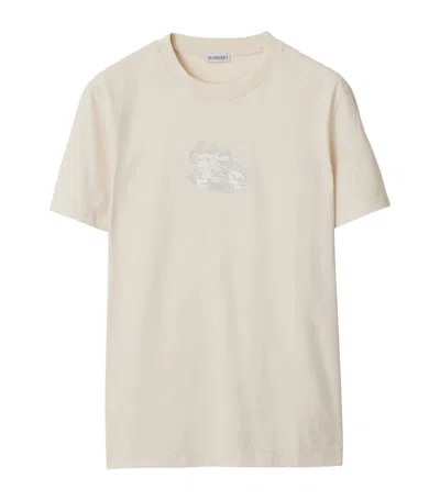 Burberry Paisley Ekd Cotton T-shirt In Tundra