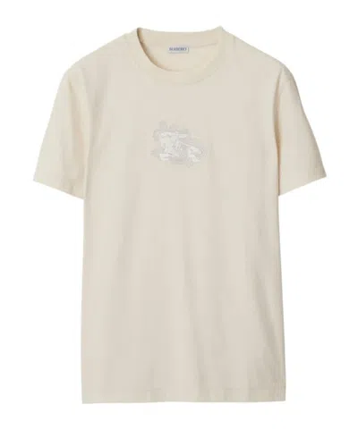 Burberry Paisley Ekd Cotton T-shirt In Tundra