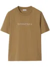 Burberry Paisley-logo Cotton T-shirt In Brown