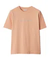 Burberry Paisley-logo Cotton T-shirt In Flower Pink