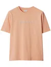 Burberry Paisley-logo Cotton T-shirt In Pink