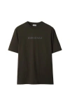 Burberry Brown Printed Paisley Logo T-shirt In Shadow
