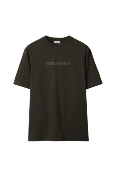 BURBERRY BURBERRY PAISLEY LOGO COTTON T-SHIRT