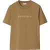 Burberry Paisley Logo Cotton T-shirt In Teddy