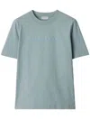 Burberry Paisley Logo Cotton T-shirt In Blue