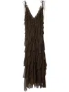 Burberry Paisley Print Dress In Green