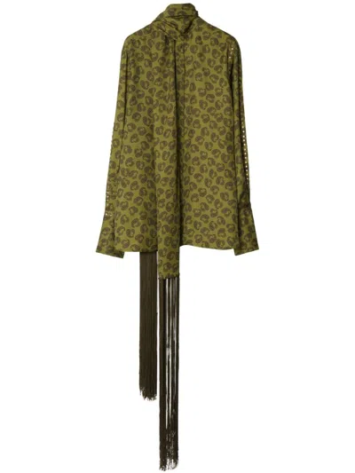 Burberry Paisley-print Silk Shirt In Acre