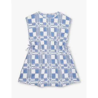 BURBERRY TREVELLE CHECK-PRINT COTTON DRESS 8-14 YEARS