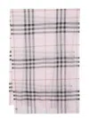 Burberry Pink Giant Check Wool And Silk Blend Scarf In Pink