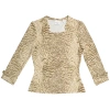 Burberry Pale Taupe Astrakhan Print Stretch Jersey Long-sleeve Top In Pale Taupe