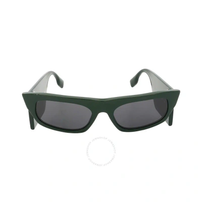 Burberry Palmer Dark Gray Irregular Ladies Sunglasses Be4385 403887 55 In Dark / Gray / Green