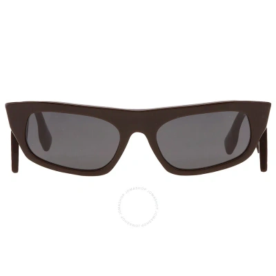 Burberry Palmer Dark Grey Irregular Ladies Sunglasses Be4385 403787 55 In Brown / Dark / Grey