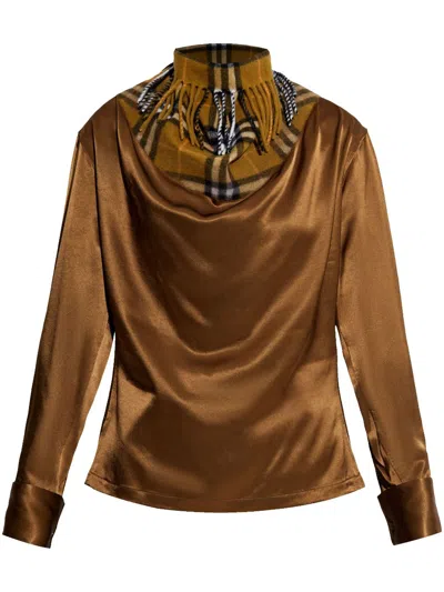 BURBERRY PANELLED BLOUSE