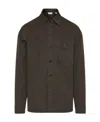 Burberry Panelled Cotton Shirt In Brown