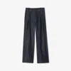 Burberry Panelled Denim Trousers In Blue