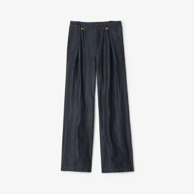 Burberry Panelled Denim Trousers In Blue