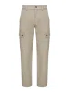 Burberry Men Cappuccino Cotton Cargo Pant In Brown