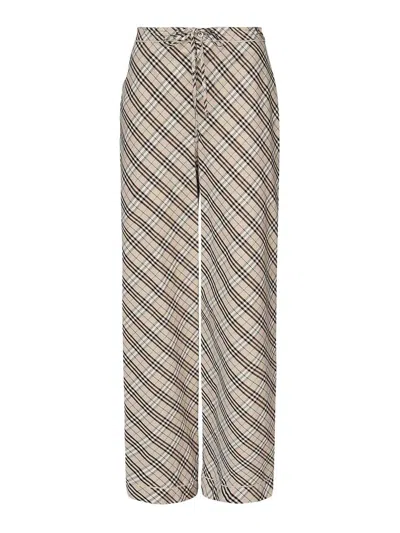 Burberry Trousers In Beige