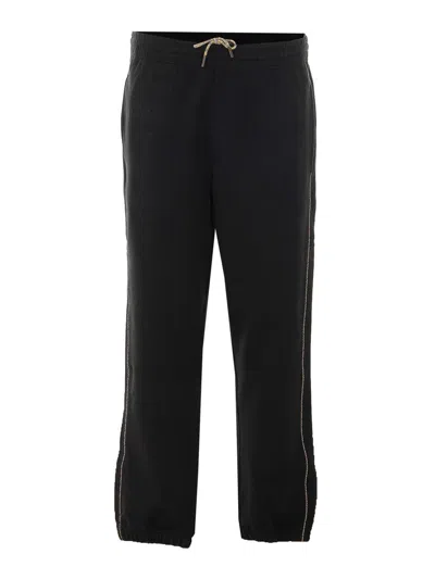 Burberry Black Check Detail Pants