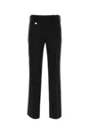 Burberry Suit Pants In Navy Blue Wool. Straight-leg Cut. Zippered Closure And Belt Clip.