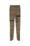 Burberry Cargo Pant With Embroidered Viscose Blend