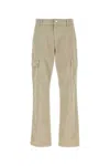 Burberry Men Cappuccino Cotton Cargo Pant In Brown